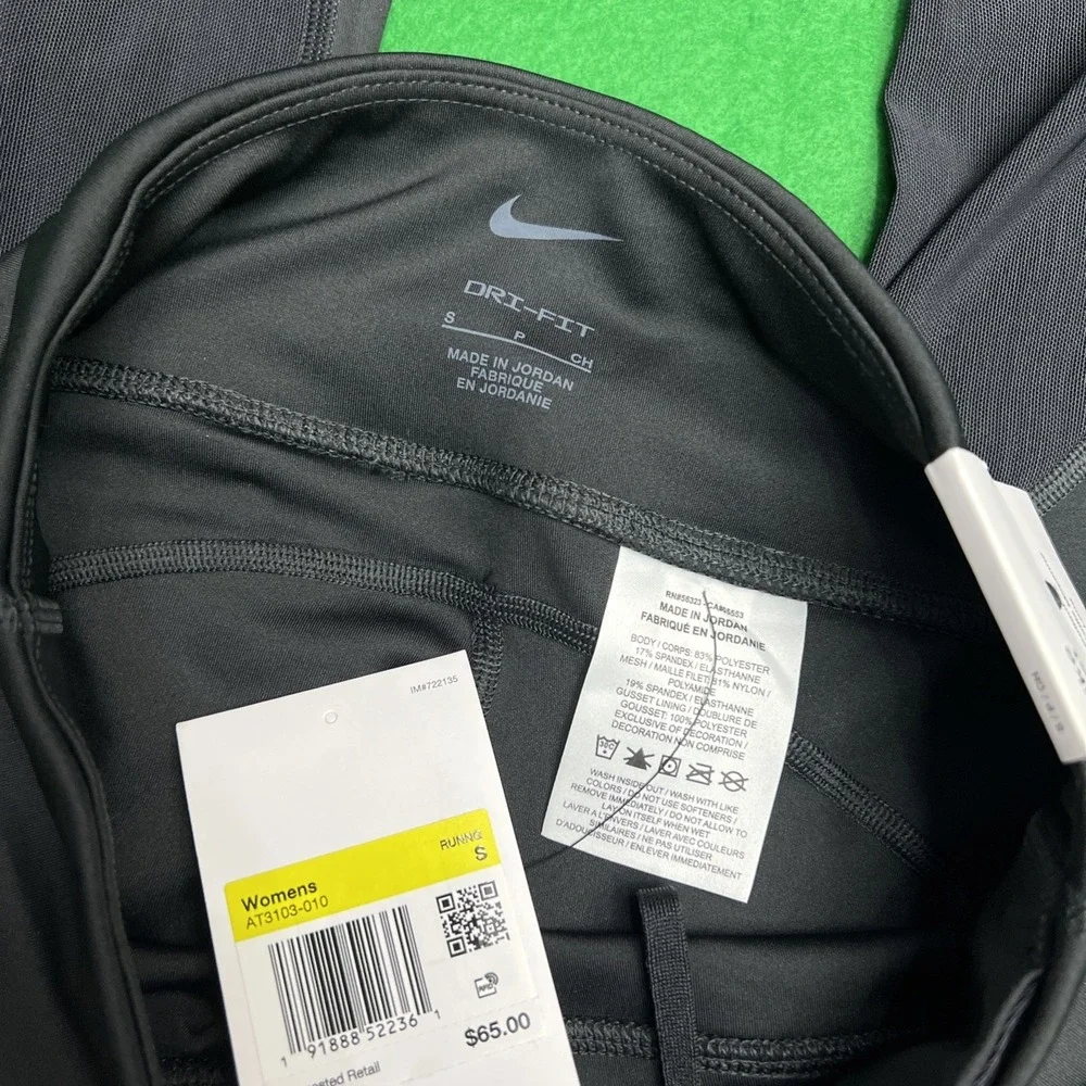 Nike Fast Mid-Rise Running Leggings Black Size Small  Athletic Gym Train